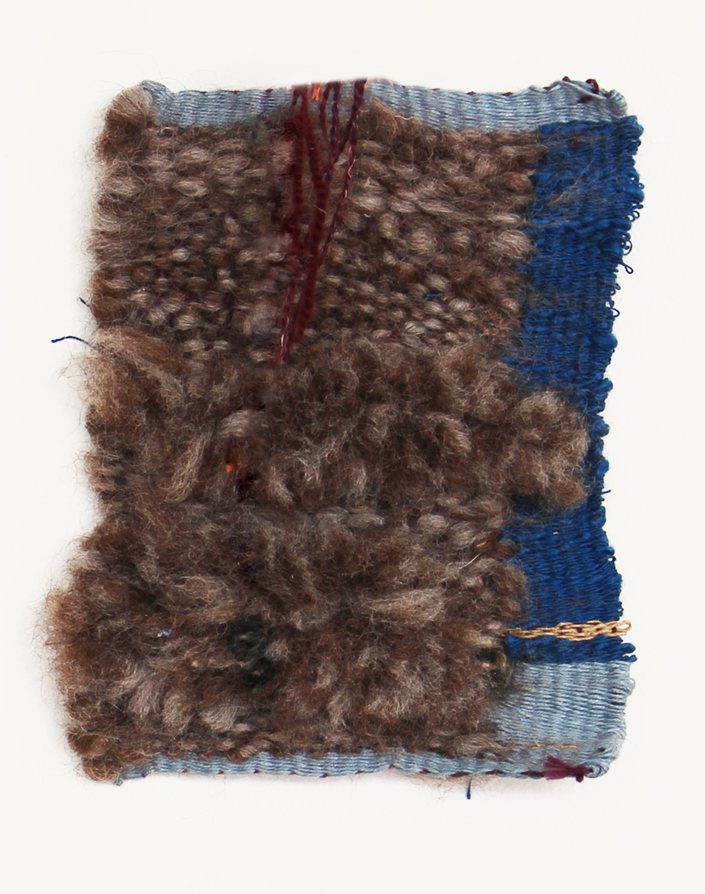UNTITLED, 2020 cotton, wool, 8 x 6 3/8 in